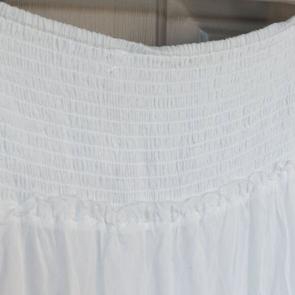 NWT! RARE! Free People Stuck In The Moment White Tiered 100% Cotton Skirt! - Picture 5 of 16